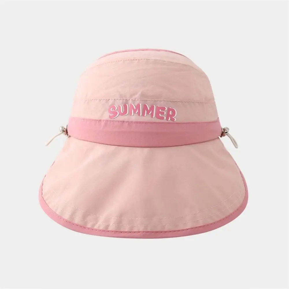 Comfortable Big Brim Baby Sun Hat Breathable Korean Style Empty Top Cap Anti UV Quick-dry Children Sunshade Hat Travel