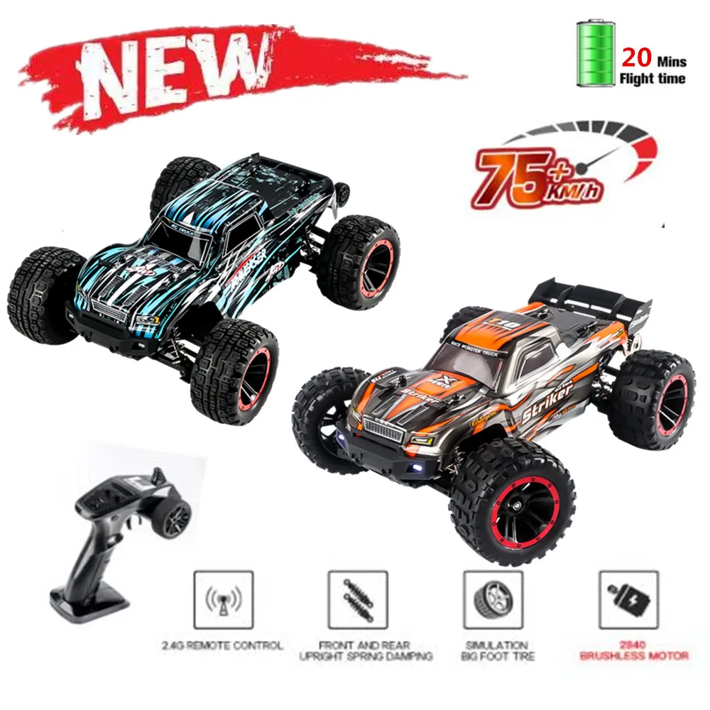 75 Km/H O 40 Km/H Motore Brushless Ad Alta Velocità 4Wd Rc Auto 1:14 All Terrain Off Road Drift Telecomando Camion Giocattolo Rtr