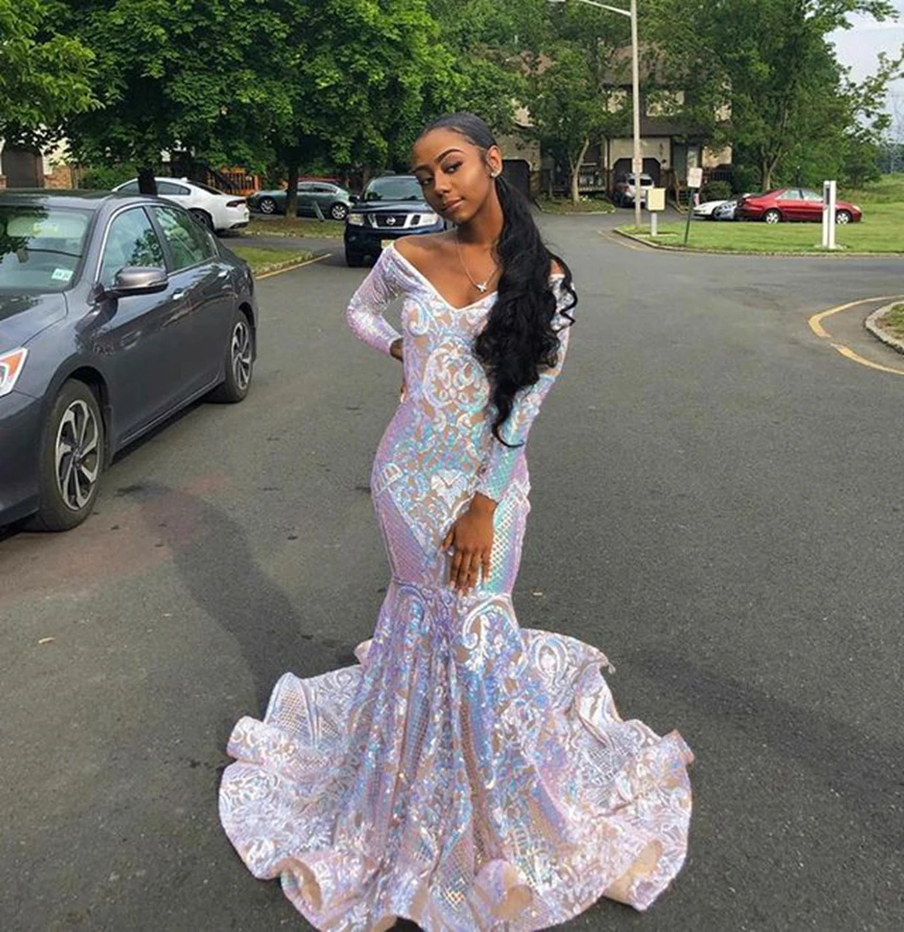 Sparkly Sequin Mermaid Prom Dresses 