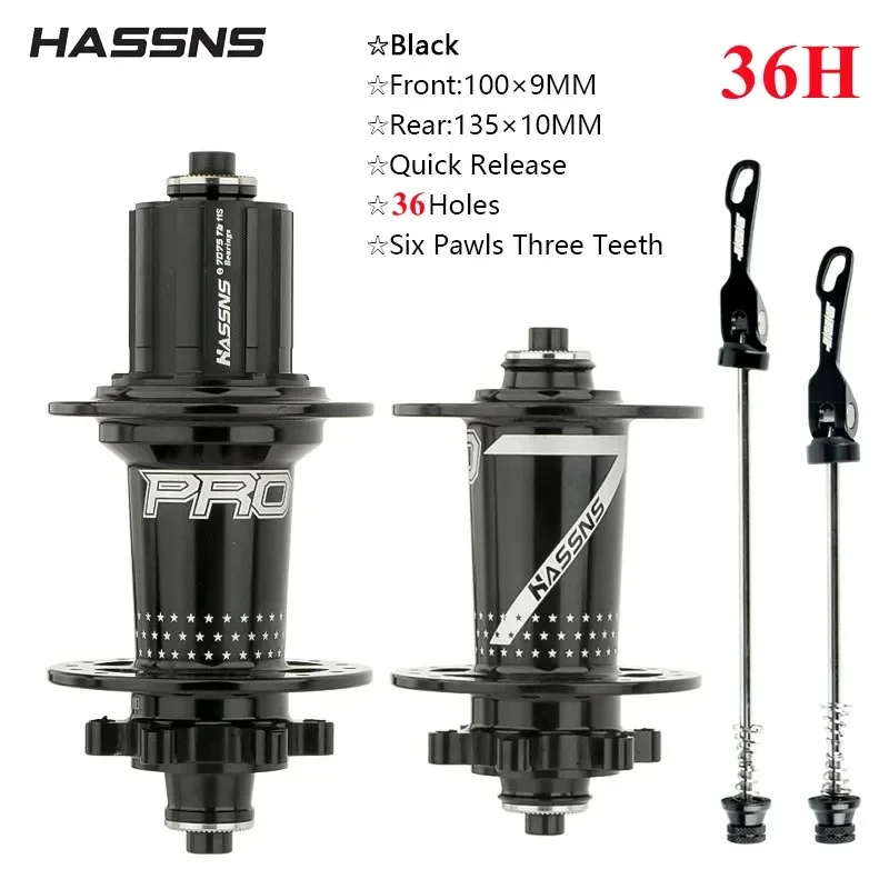 HASSNSPRO7MTB36HHub3236HolesBearingBikeFreehubRearHubQuick