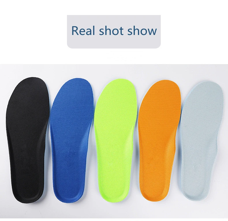 1 Pair Sports Shock Insoles Stretch Breathable Deodorant Running Cushion Breathable Sweat Men and Women Insoles for Sneakers