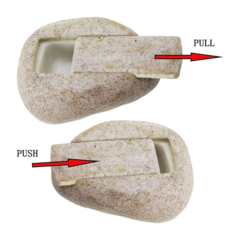 Escondite Para Llaves De Exterior Piedra Con Compartimento Secreto Para Jardín, Terraza O Garaje