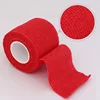 1/6/12/24/32 Red Gauze motion Bandage Self-adhesive Breathable Elastic Bandages for Sports Fixing Finger Wrist Leg 2
