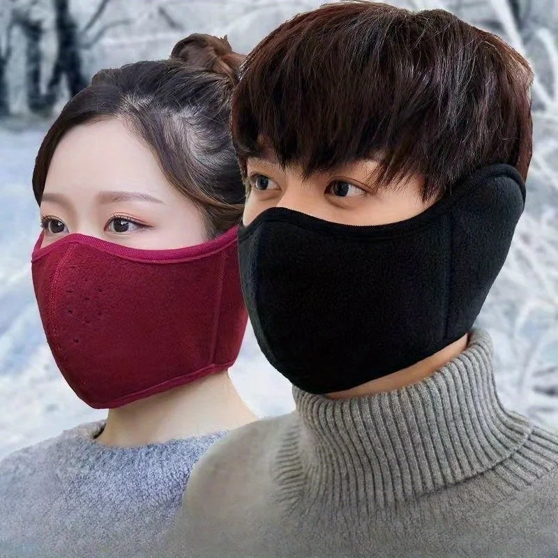 Unisex Winter Ear Warmers with 3D Full Coverage Face Cover