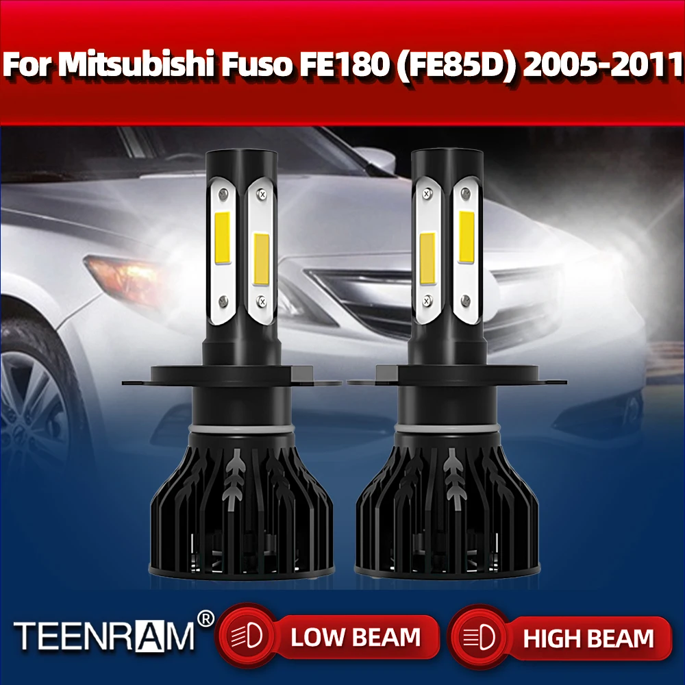 

H4 Canbus LED Headlight Bulbs CSP Chip Turbo Auto Headlamp For Mitsubishi Fuso FE180 (FE85D) 2005 2006 2007 2008 2009 2010 2011