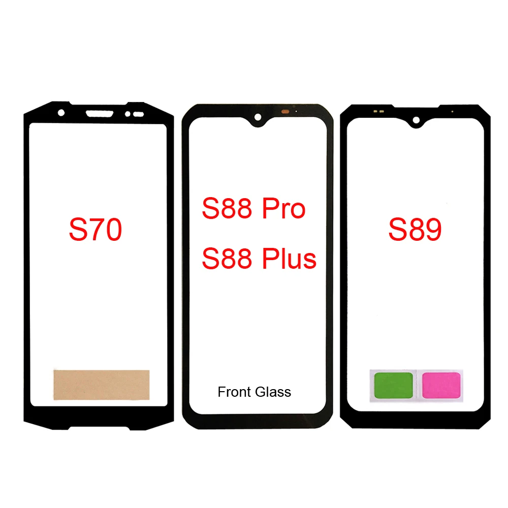 Per Doogee S88 Plus S89 S70 Pannello Touch Screen Per Doogee S88 Pro Sostituzione Pannello Schermo Anteriore In Vetro (Senza Display Lcd)