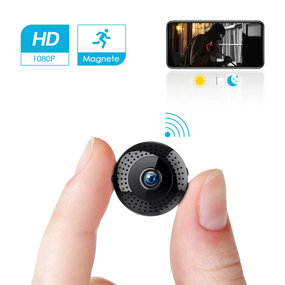 Mini Wifi Camera 1080P Wireless Security Nanny Cam Convert Video