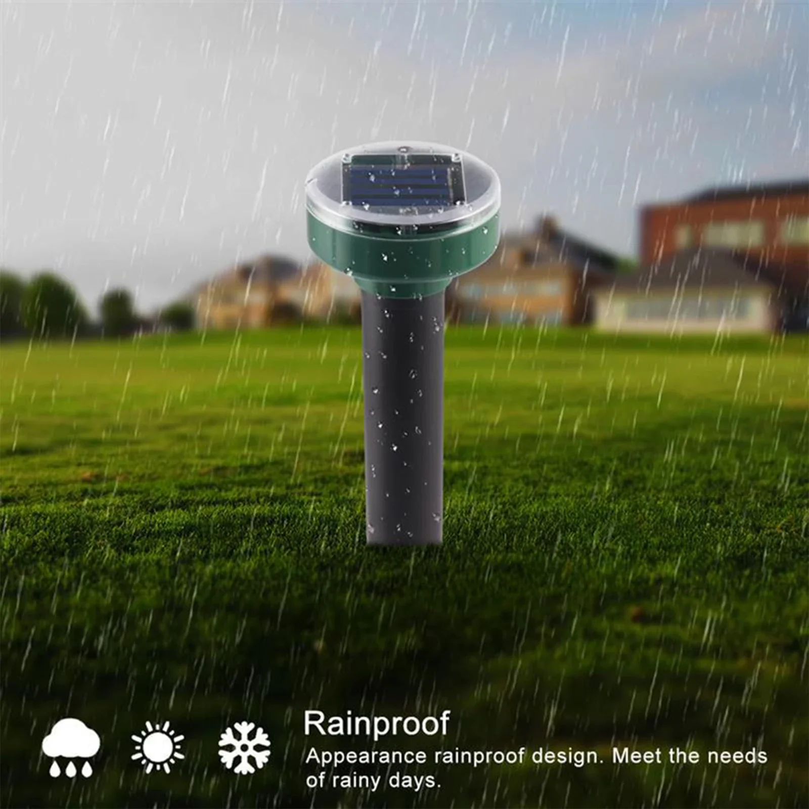1/2/4PCS Solar Ultrasonic Electronic Mouse Repeller Garden Snake Repeller Insect High Power Vibration IP64 Sun Charging