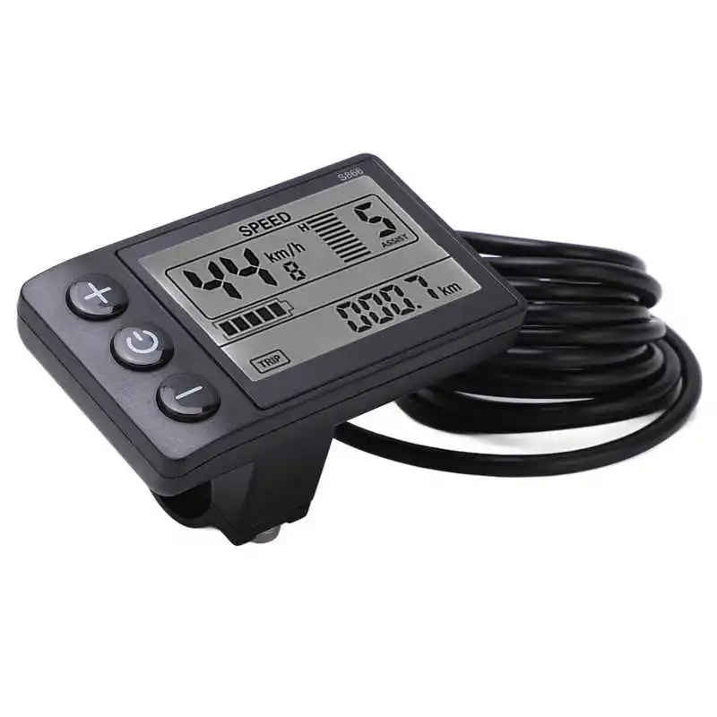 24V 36V 48V Electric Bike LCD Display Meter Panel Waterproof/SM Plug Electric Controller Accessory