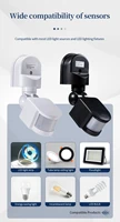 PIR Motion Sensor 220V 110V 12V Automatic Infrared Light Sensor Movement Detector Outdoor LED Light Switch Human Presence Sensor - Image 3