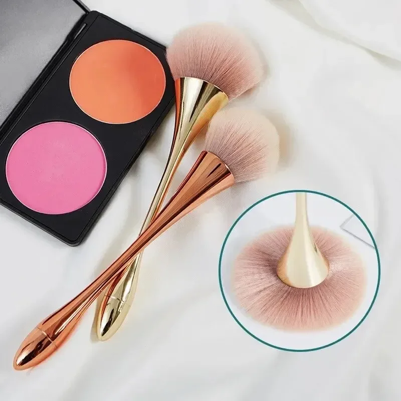 Rose Gold Powder Blush Brush Professional Make Up Brush Large Cosmetic Face Cont Cosmetic Face Cont Brocha Colorete Make Up Tool makeup brushes