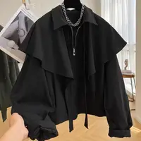 Mode coréenne manteau décontracté Capes veste femmes Dongdaemun 2025 manteaux courts femme vestes lourdes tendance hiver Cardigan hauts nouveau 1