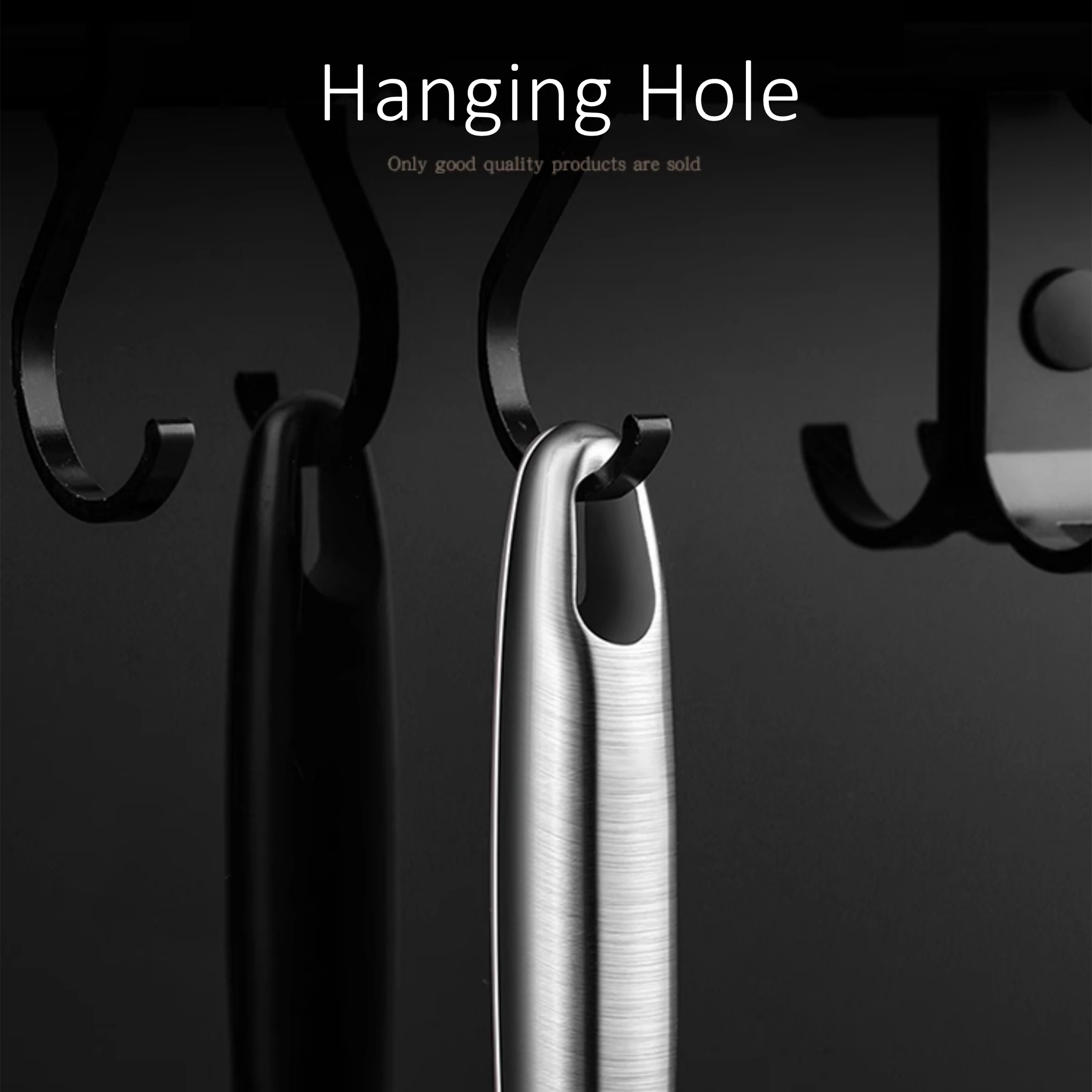 مصفاة مطبخ من الفولاذ المقاوم للصدأ بشهادة LFGB 304 مع مصفاة طبخ مضادة للسقوط مع ثقوب كثيفة وموحدة