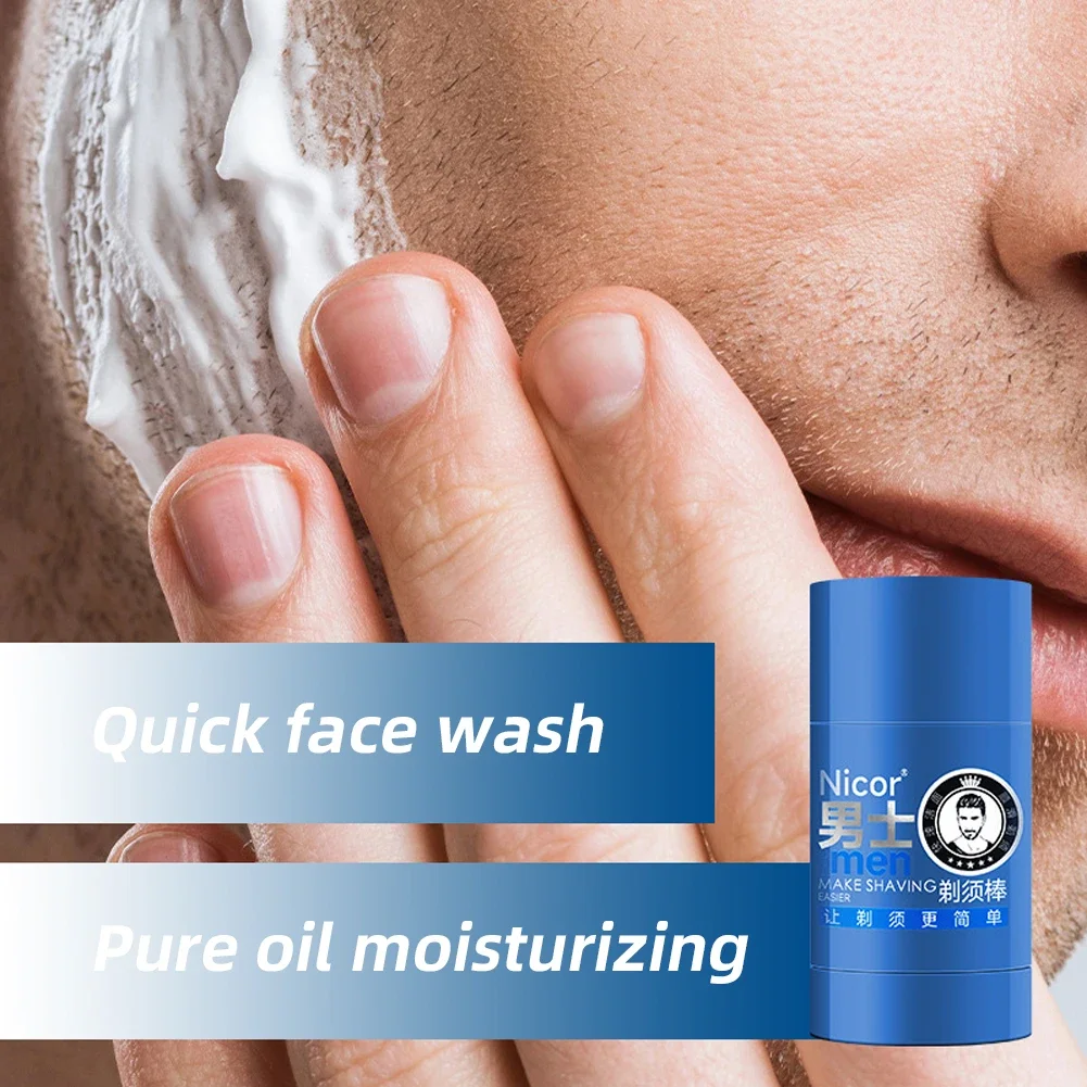 Mint Scent Men's Shaving Cream Stick 40g Foam Rich Gentle Not Stimulating Shave Beard