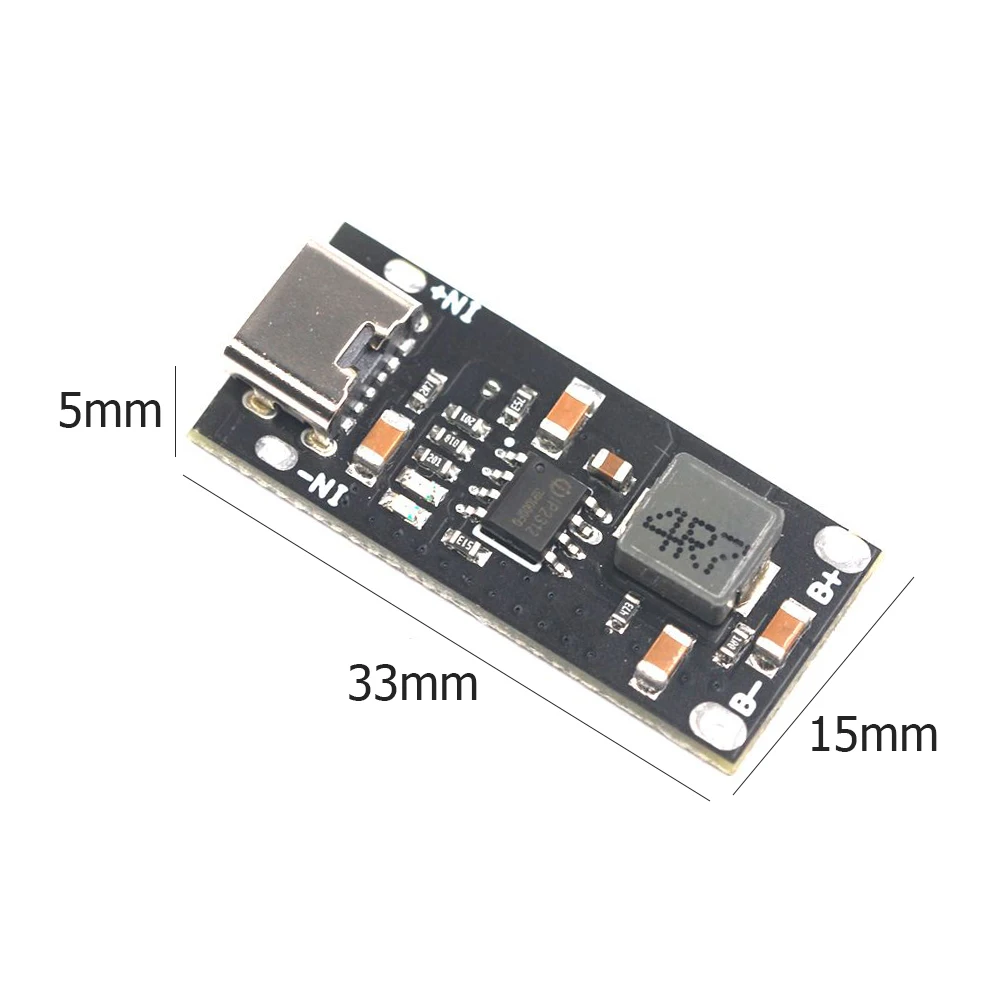 USB Type C 3A Polymer Lithium Battery Fast Charging Board Module