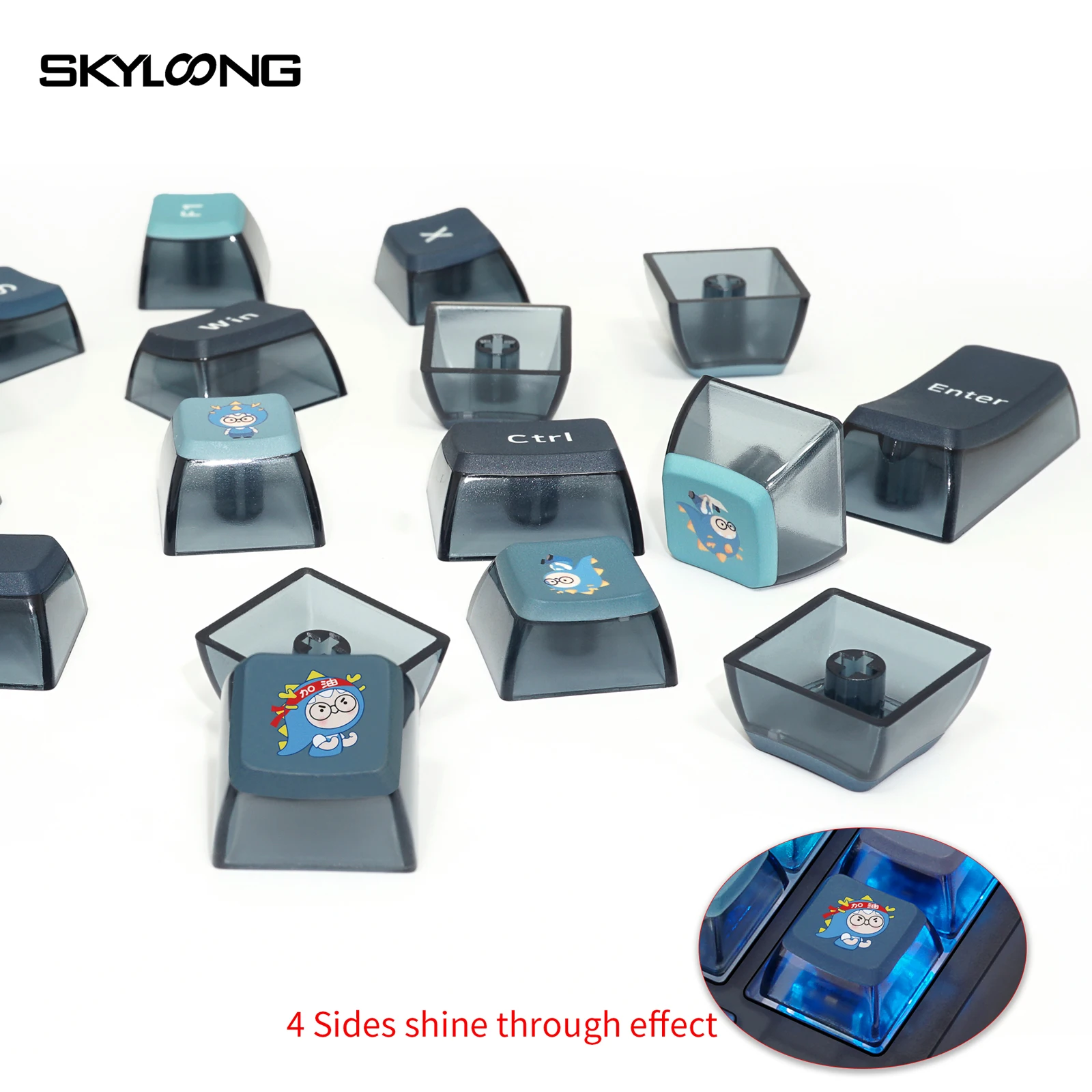 Skyloong-Doubleshots e Dye Subbed Keycap Set, Back