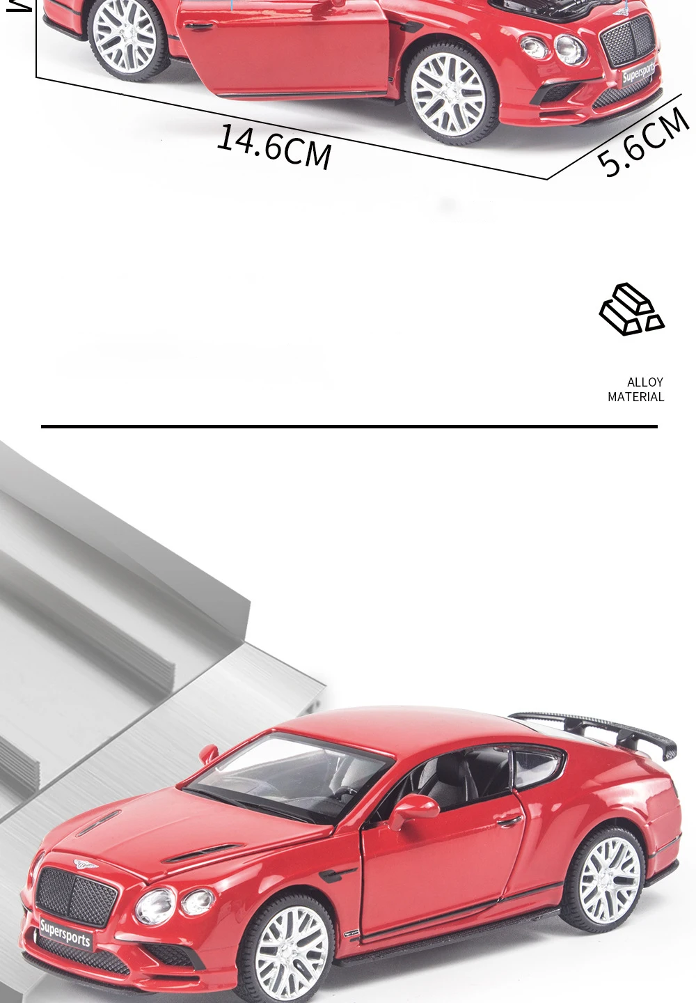 Bentley Continental Supersports 1:32 Ölçekli Model Araba