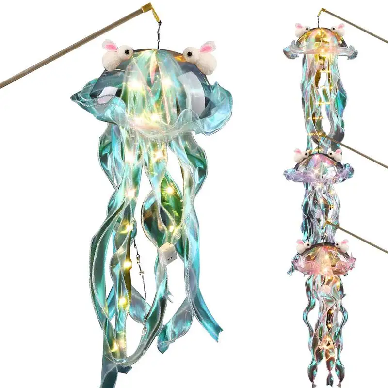 

Jellyfish Night Light LED Simulation Jellyfish Luminous Toy Ornament Under The Sea Party Glowing Jellyfish Lantern For Bedroom