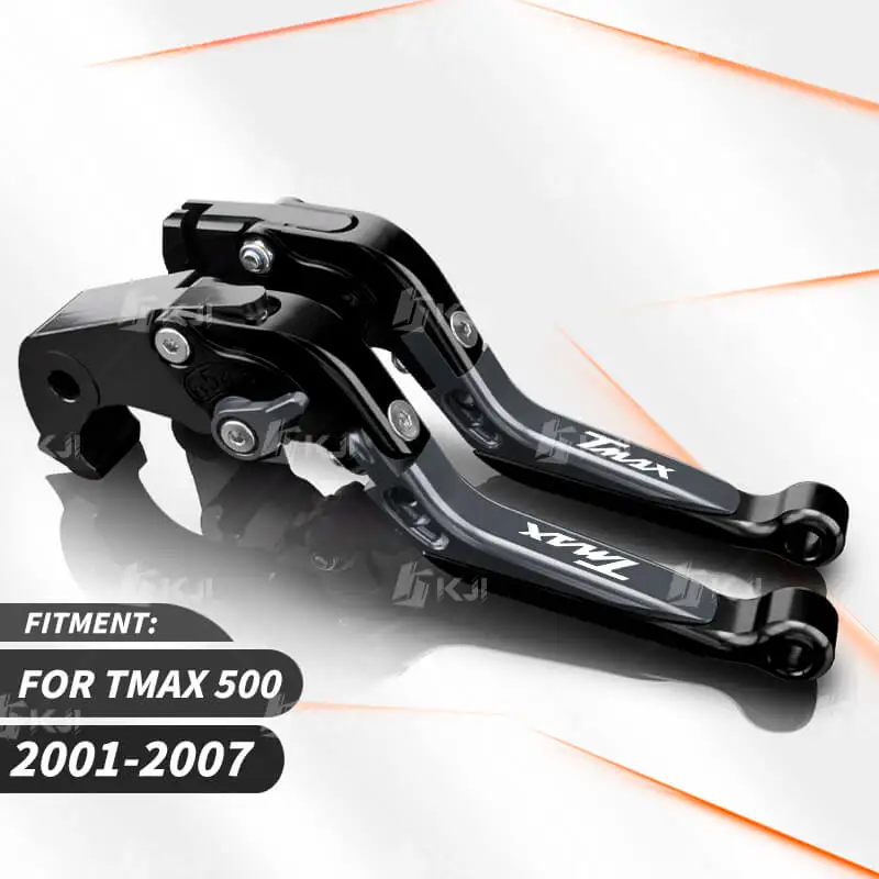 Adjustable Folding Brake Levers For Yamaha Tmax 500 2001-2007 - CNC Aluminum Motorcycle Accessories