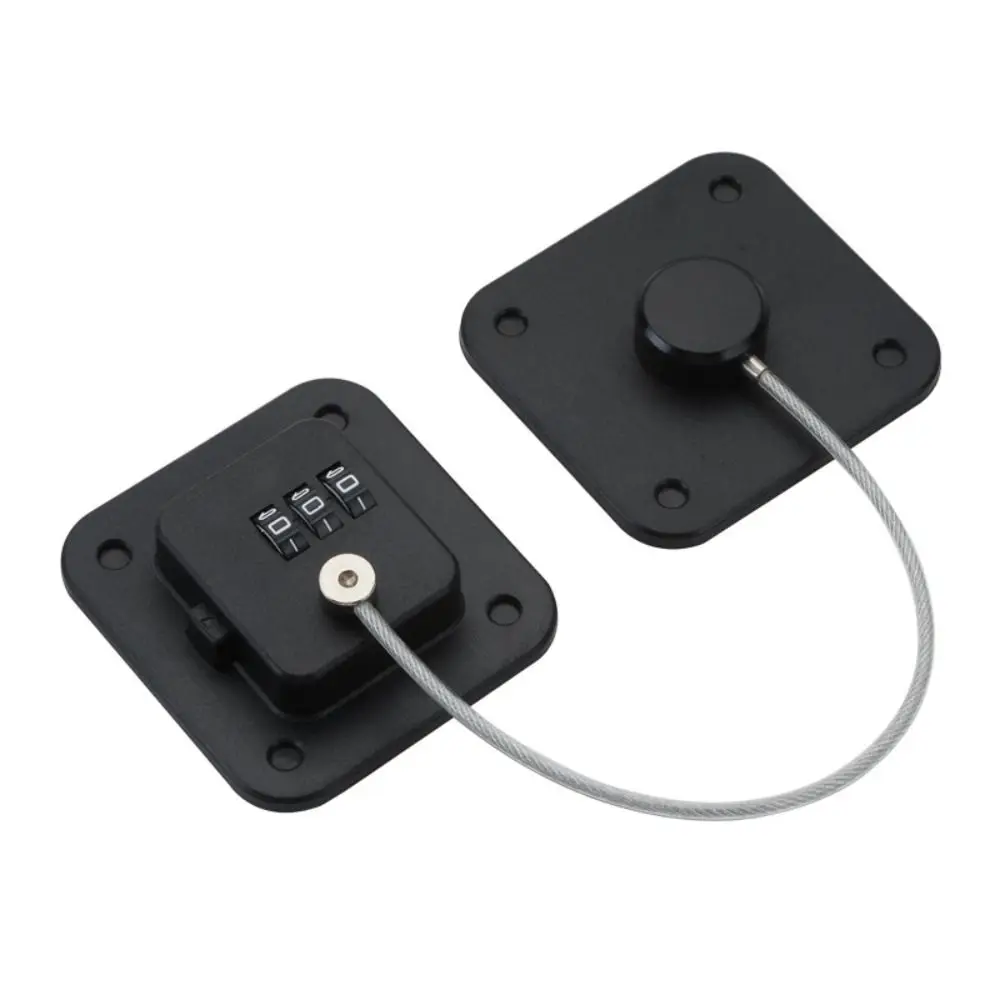 Security 3-digit Window Password Lock with Adhesive No Punching Baby Safety Lock ABS Black/white Coded Lock Refrigerator