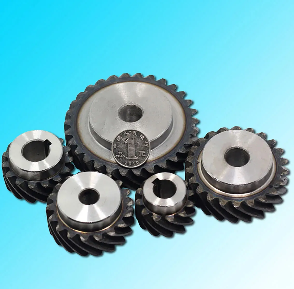 1pcs 1.5M 2M 18-50 Teeth 45 Degree Left Helical Gear Process Bore 12mm 14mm 15mm Staggered Gear Machinery Transmission Parts