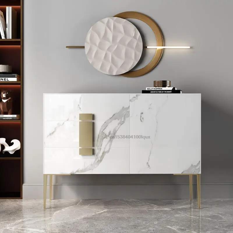 Slate Sideboard Modern Minimalist Light Luxury Entry Porch Cabinet Dining Room Dressers Restaurant Locker Kitchen Furniture