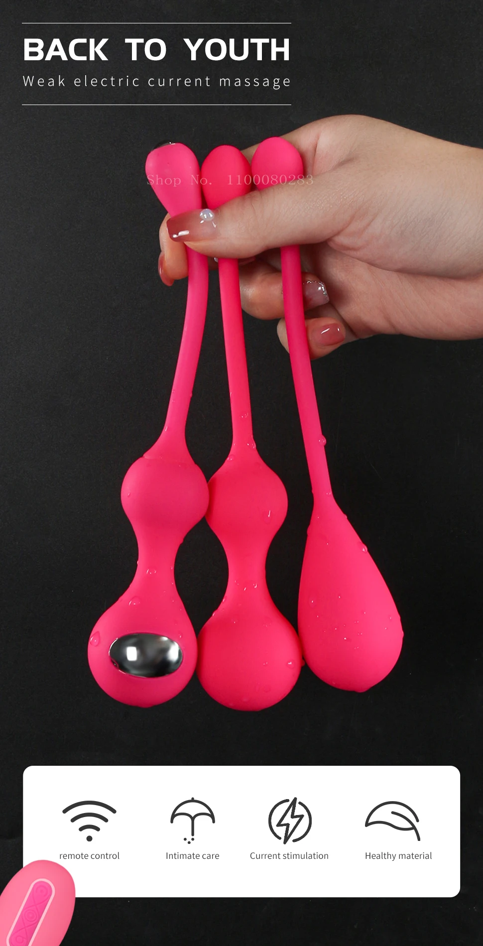 Bolas kegel vibratorias para ejercicios de suelo pélvico mujer_voghion.com