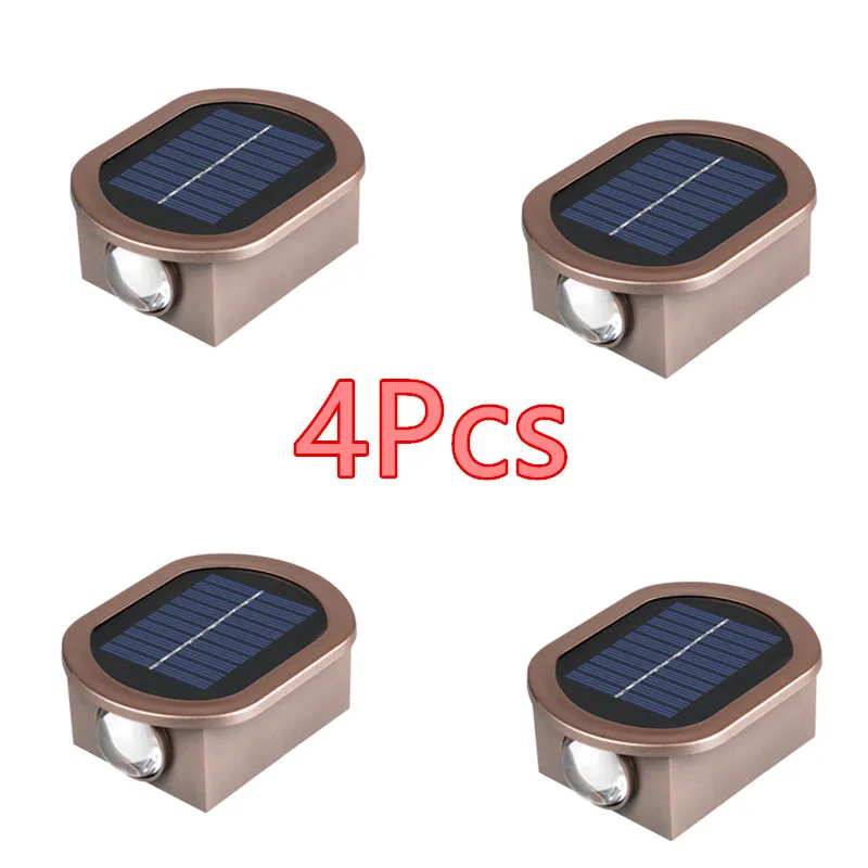 

New LED Outdoor Solar Wall Light Garden Villa Courtyard Porch Landscape Decorative Lamp Up And Down Luminous Wall Washer Lights