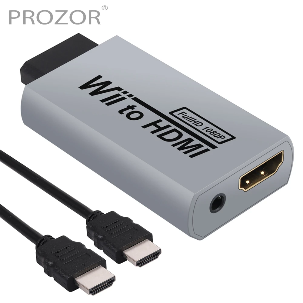 Ochtend gymnastiek binair Passief Prozor For Wii To Hdmi 3.5mm Audio Converter Adapter Scales For Wii Signal  To 720p 1080p Hdmi Video Converter Adaptor Plug Play - Audio & Video Cables  - AliExpress
