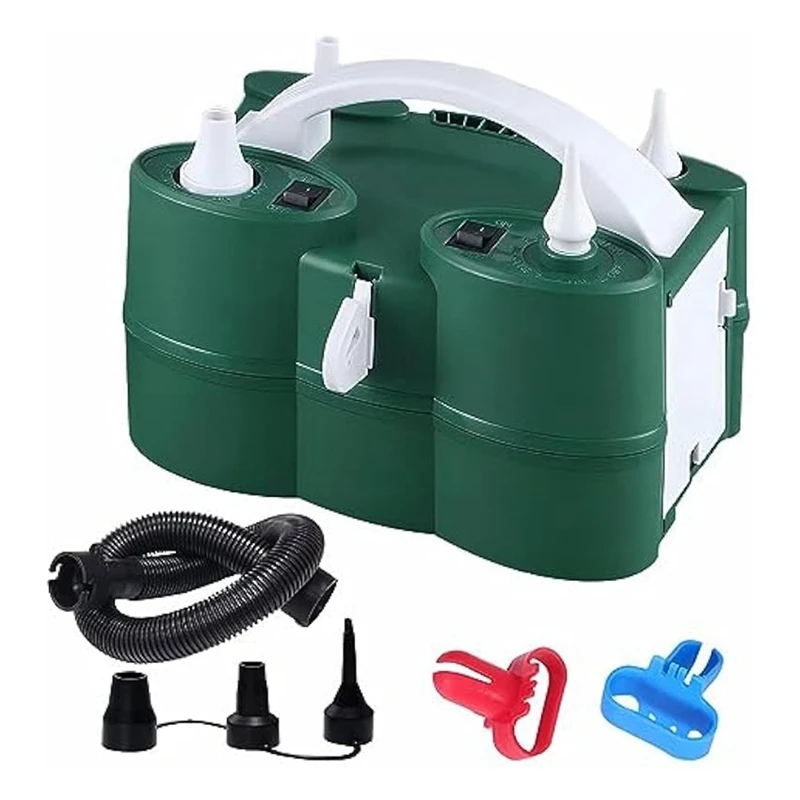 

HOT-Powerful Electric Balloon Pump,Air Inflate/Deflate Pump,Double Motor For Swimming Pool, Inflatable Bed And Etc.