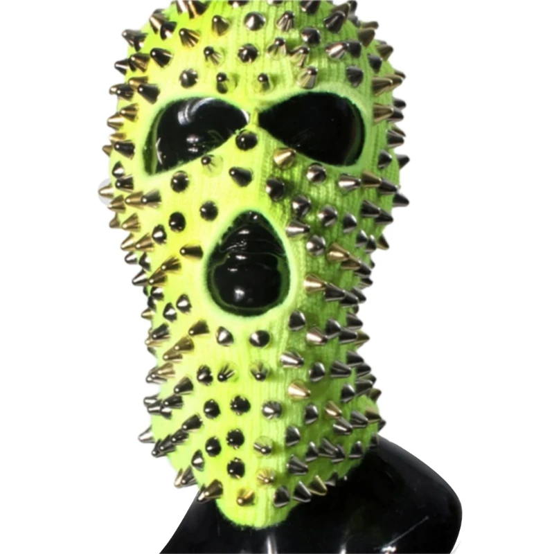 

Rivet Beanie Funny Balaclava Shiesty Mask- Halloween Balaclava Scary Balaclava Spiked Balaclava Spiked Beanie Party Hat 57BD