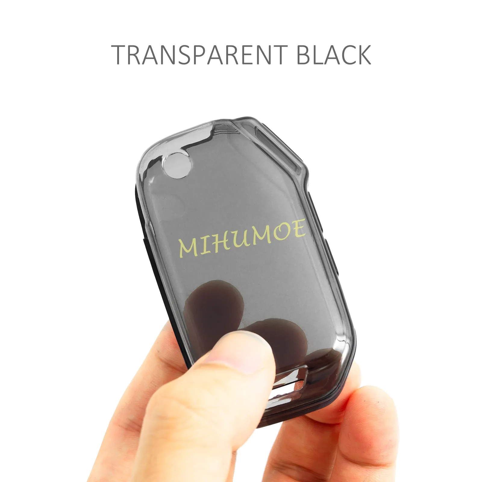 Sleek Transparent Car Key Fob Case with Keychain Protector