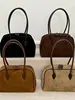 Fall Winter Large Tote Bag Women's Commuter Boston Totte Handbag Underarm Single oulder Bag Casual Simple Sle Zipper Closure
