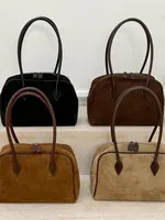 Fall Winter Large Tote Bag Women's Commuter Boston Totte Handbag Underarm Single oulder Bag Casual Simple Sle Zipper Closure