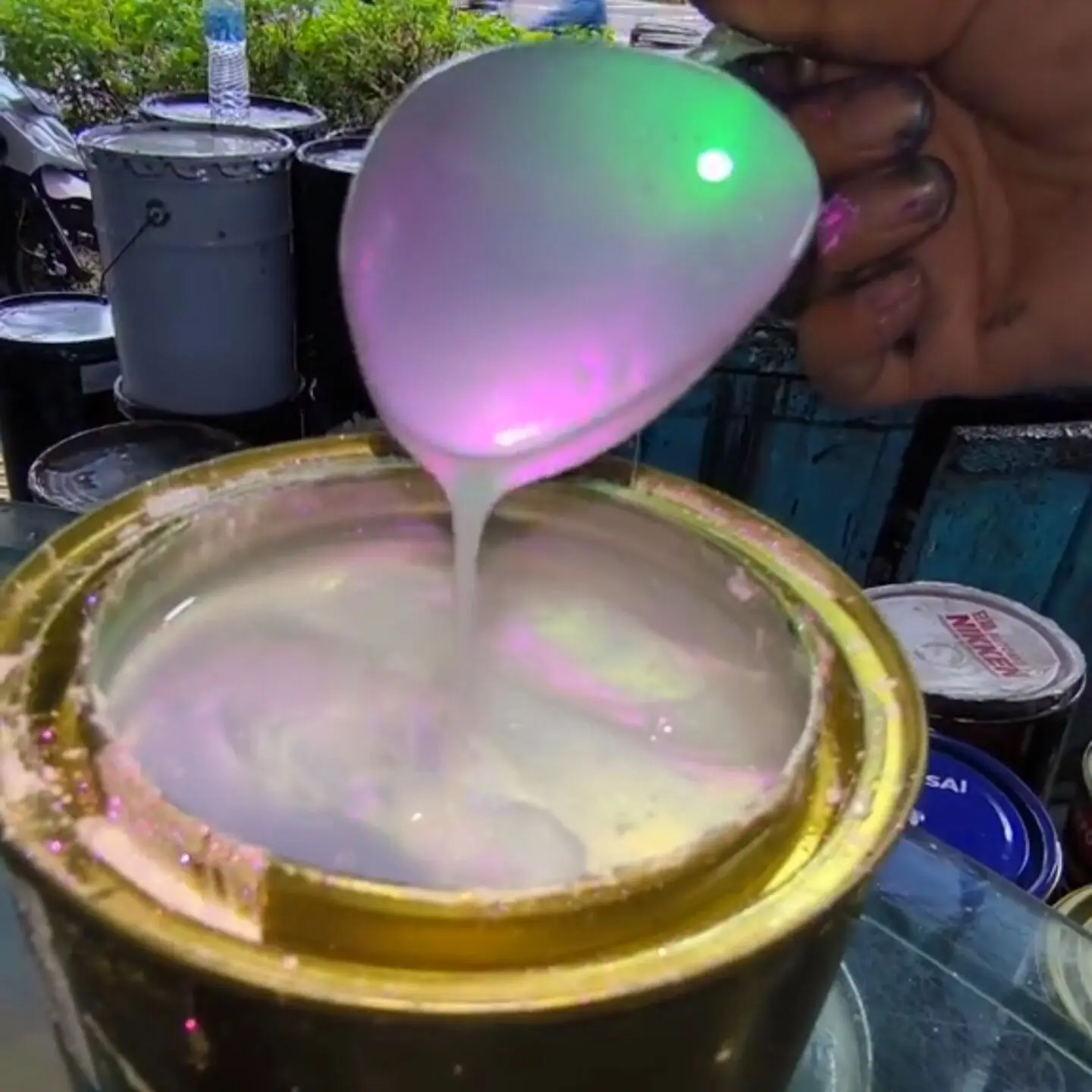 

25g super chrome Aurora white super Hypershift chameleon color shift car paint pigment powder
