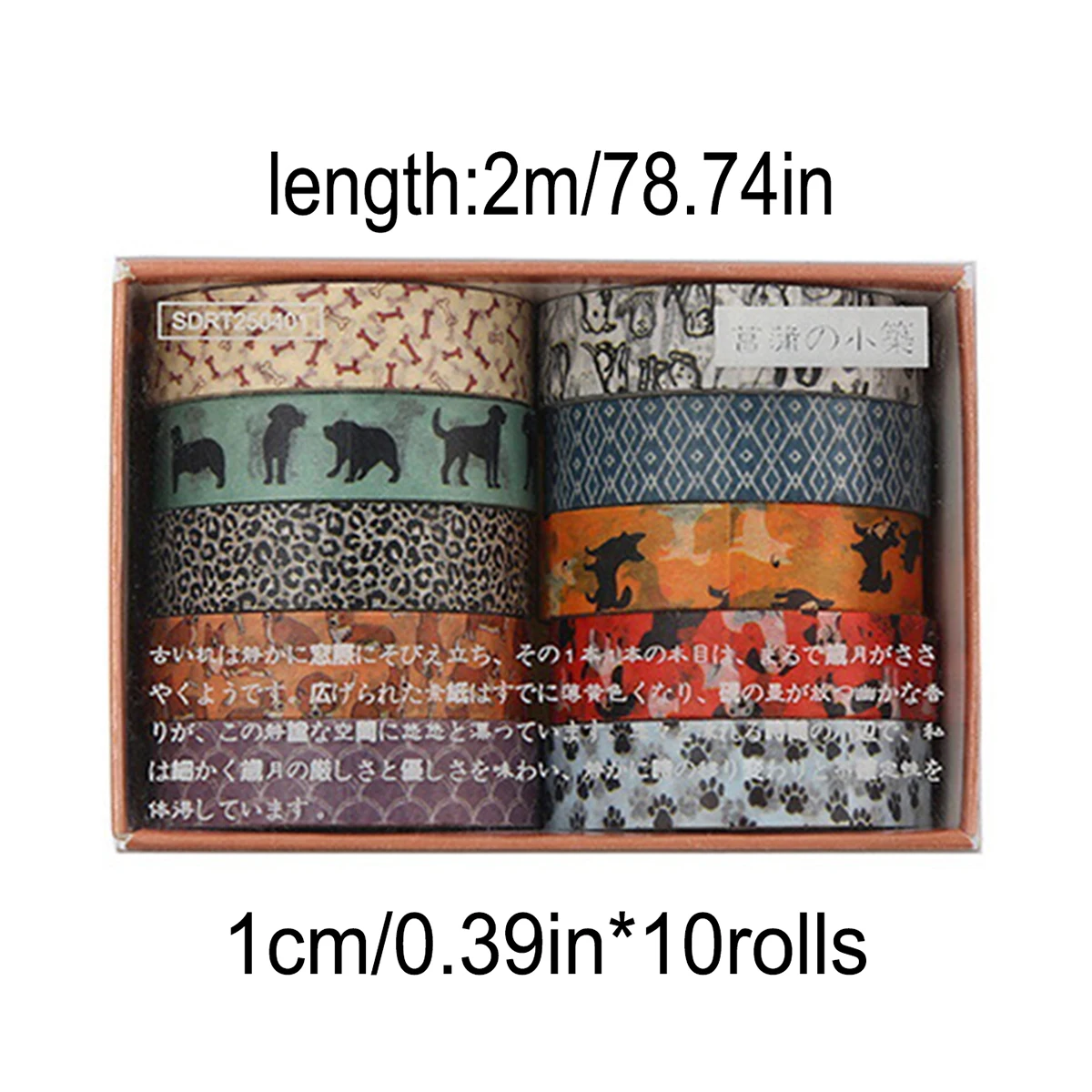 10롤 꽃무늬 와시 테이프 세트 학용품 귀여운 스티커 마스킹 테이프 미적 감각의 문구류 스크랩북 저널 장식