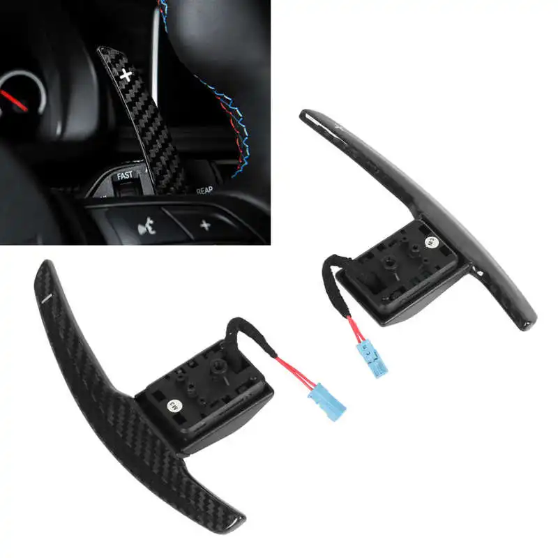 

Fit for BMW F‑Chassis F20 F22 F30 F32 M2 M3 M4 M5 Extension Dry Carbon Fiber Steering Wheel Competition Shifters Paddle Set