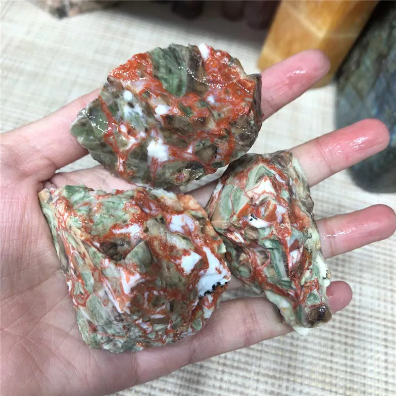 

Healing Stones Rough Rainforest Quartz Rare Stone Mineral Specimens Decoration For Home Decorations For Aquarium