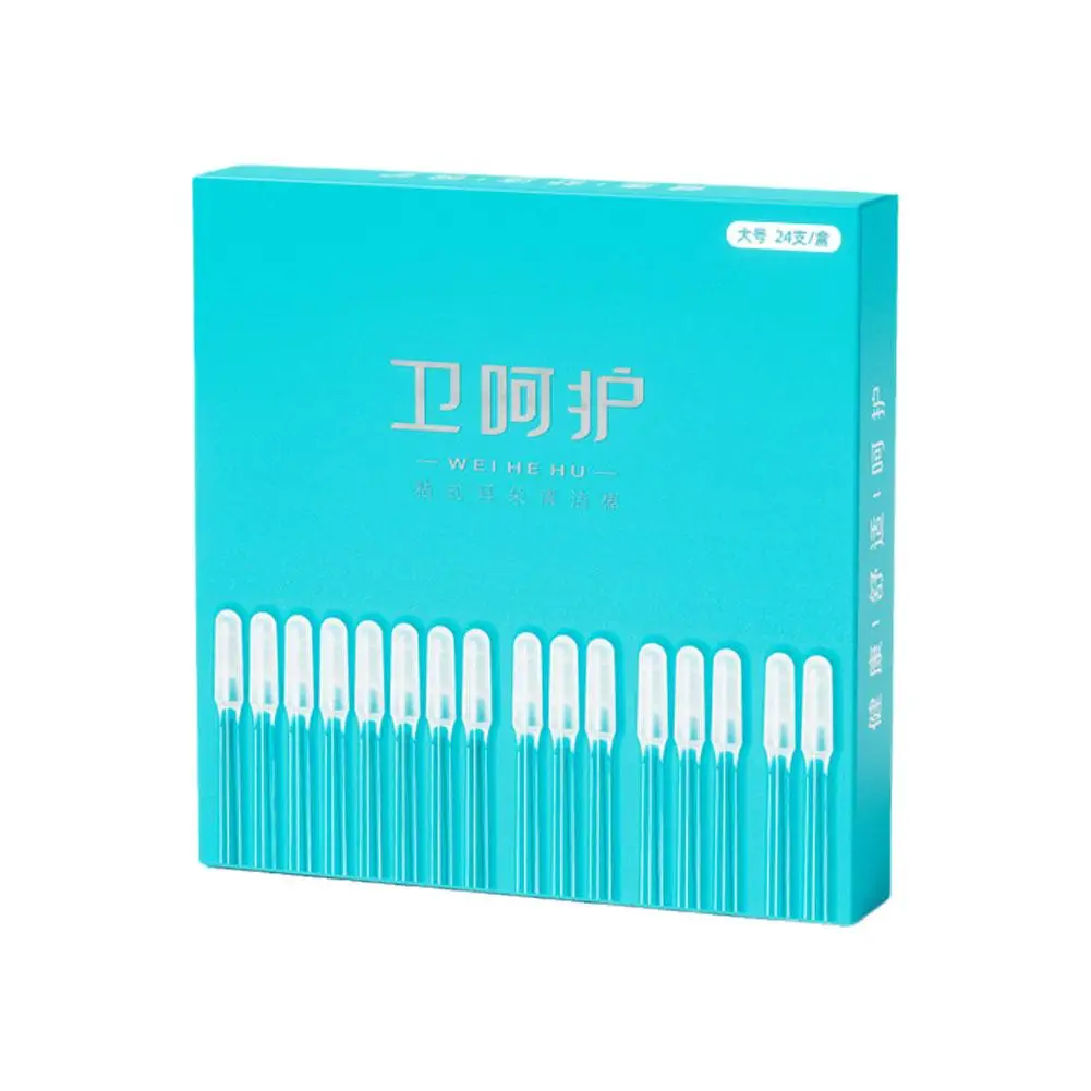 24Pcs Sticky Ear Pick Adhesive Ear Cleaner Set For Ear Cleaning Reusable Sticky Ear Sticks Sticky Cotton Swab Ear Cleaning Y3L8
