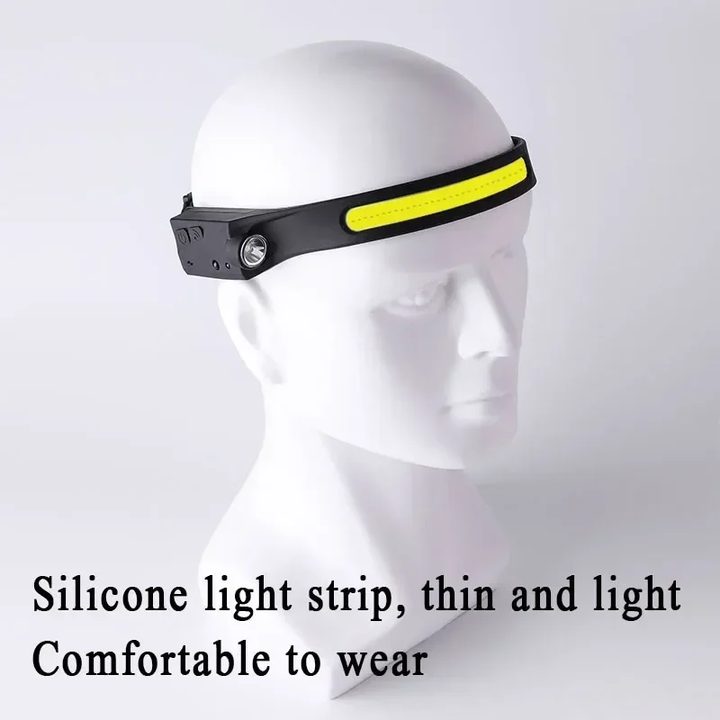 LED Sensor Headlamp Camping Search Light Head Flashlight USB Rechargeable Powerful Lamp Front Lanterns Headlights 6 Styles