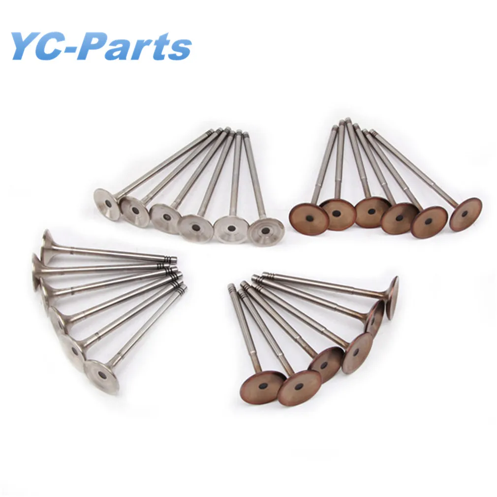 3.2L 3.6L V6 Engine Intake & Exhaust Valves Kit For Vw R32 Touareg Cc Passat Phaeton Eos Golf Audi A3 A8 Tt Q7