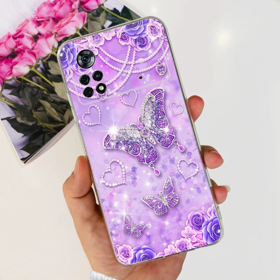 New Fashion Painted Clear Silicone Phone Case - Soft Protective Cover for Xiaomi Poco X4 Pro 5G