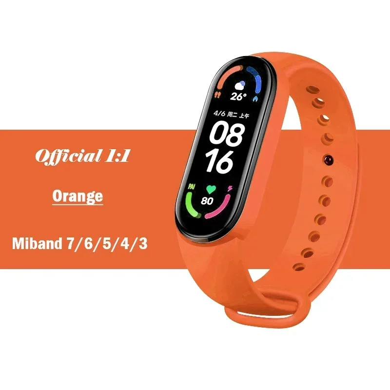 Premium Silicone Sport Strap for Mi Band Bracelet Watch