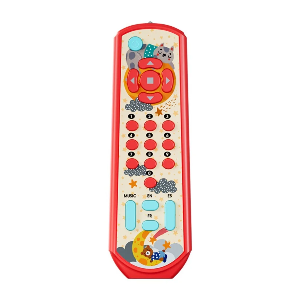 Sound and Light Baby Musical Toys Plastic Sensory Development Simulation Remote Interactive Three Languages Baby Learning