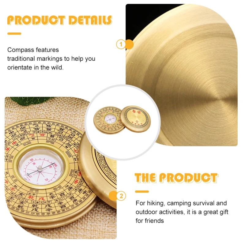 Description Picture 4 of itemMulti-Functional Chinese Compass Survival Compass Outdoor Directional Luo Pan Compass Navigation Tool Experiment Camping Pan