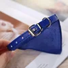 PU Cat Dog Collar with Scarf for Small Medium Dogs Chihuahua Corgi Puppy Adjustable Collars Pet Supplies accesorios para perros 4