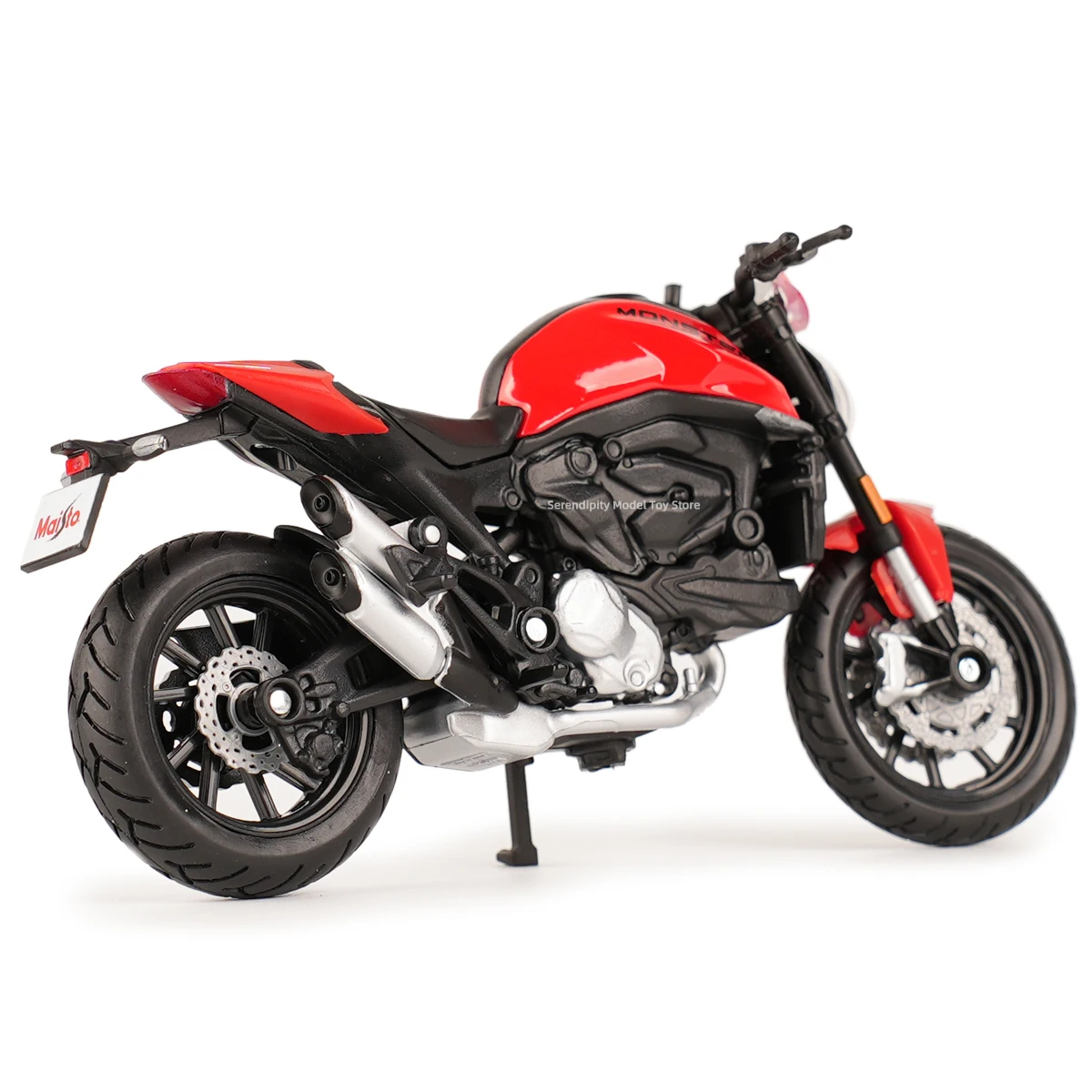 Maisto 1:18 2021 Ducati Monster + Static Die Cast Vehicles Collectible Hobbies Motorcycle Model Toys 3