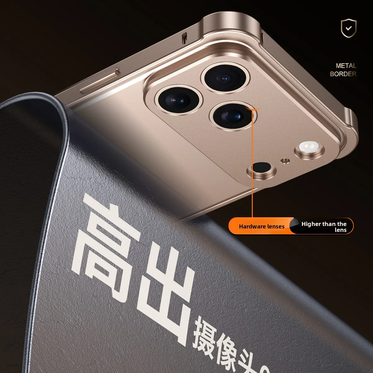 Premium Aluminium Frame Metal Bumper Case with Alloy Lens Protector - High-Quality Phone Cover