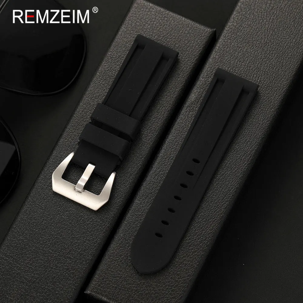 Waterproof Silicone Sport Watch Strap - Durable & Comfortable Replacement Wristband