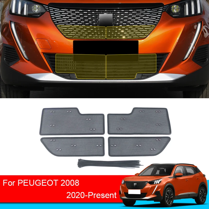 

Car Insect-proof Air Inlet Protection Cover Airin Insert Net Vent Racing Grill Filter For Peugeot 2008 2020-2025 Accessory